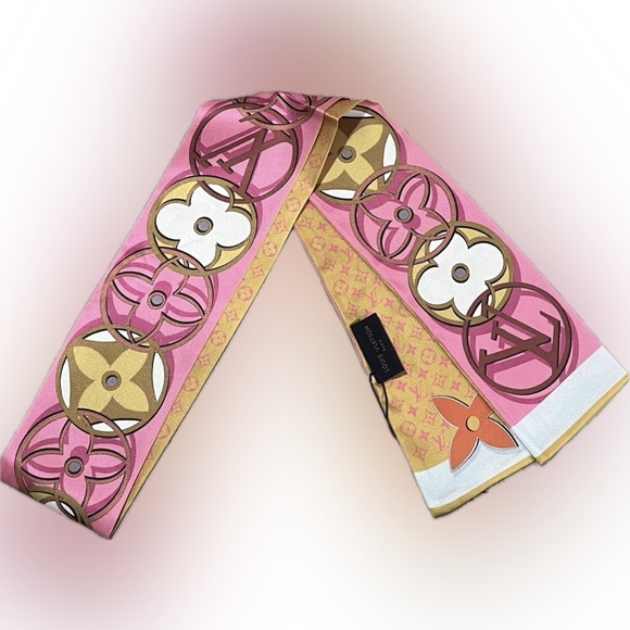 Pink and Gold 360 Silk Bandeau - Picture 1 of 3